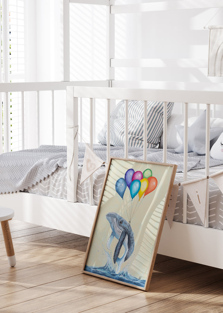 Flying Whale | Art Print