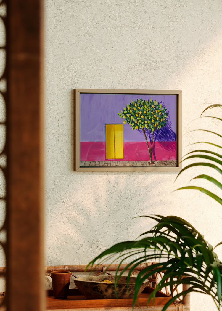 Pared rosa | Impresión artística