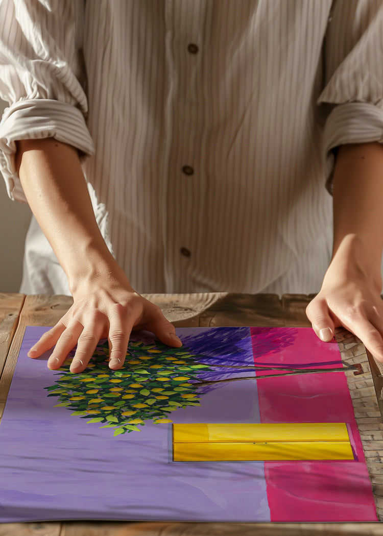 Pared rosa | Impresión artística