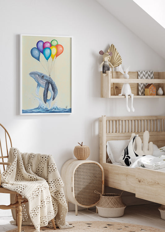 Flying Whale | Art Print