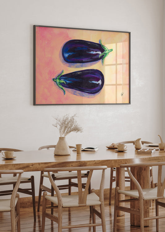 Gemelos morados | Impresión artística