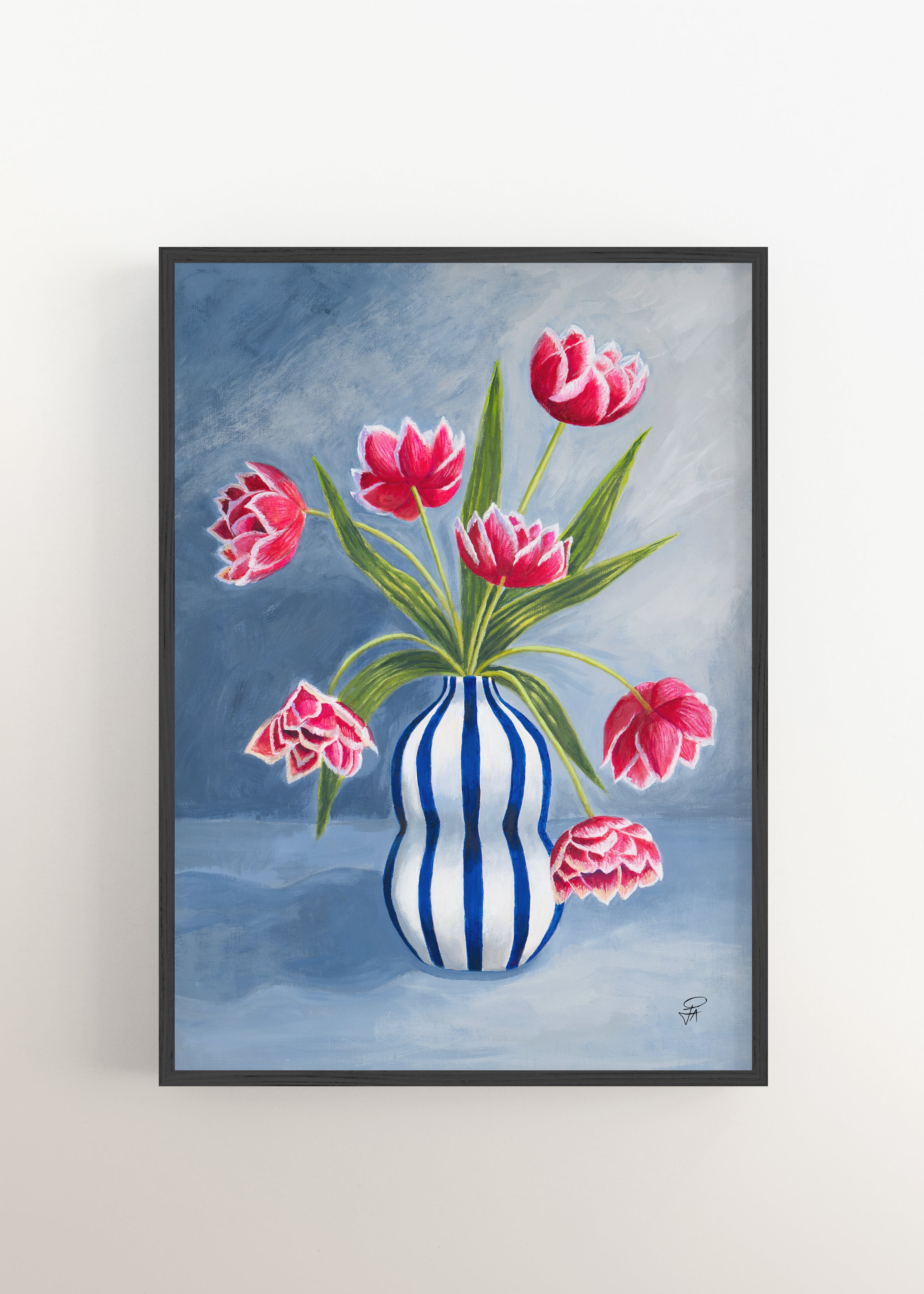 SundayTulips-BlackFrame-5x7-